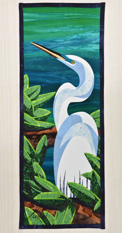 Great Egret Wall Hanging, Complete