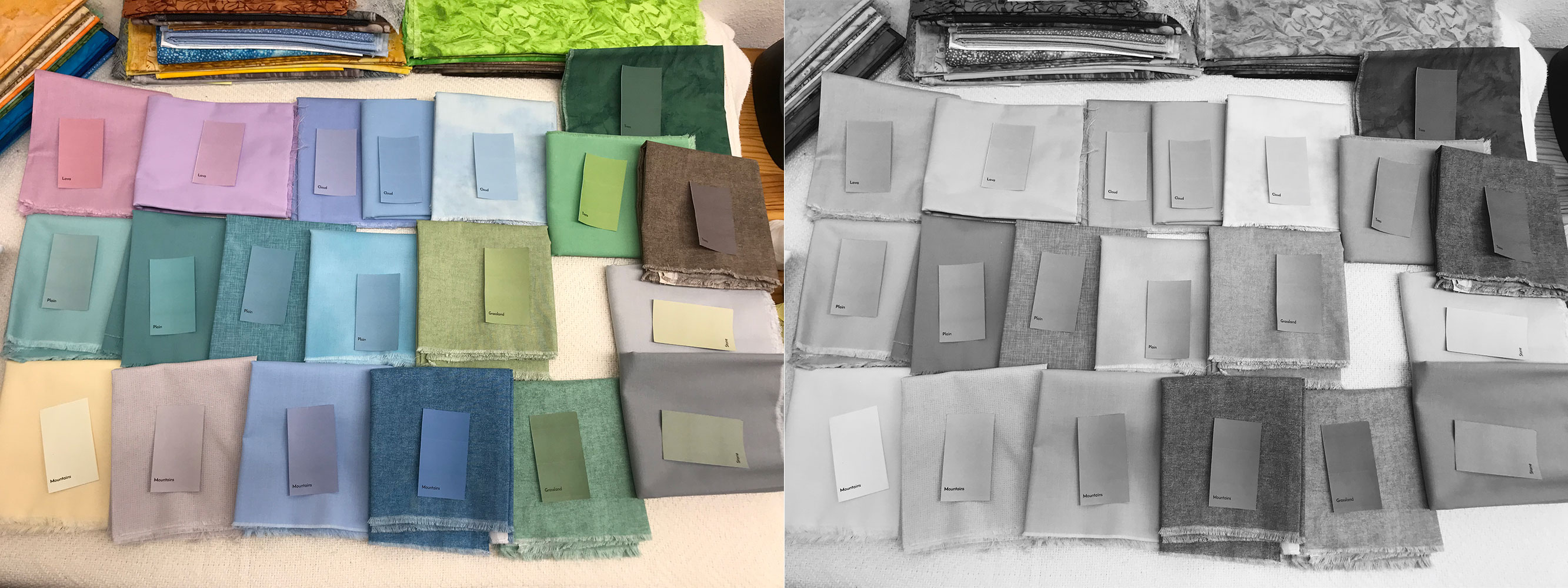 Matching Swatches to Fabrics