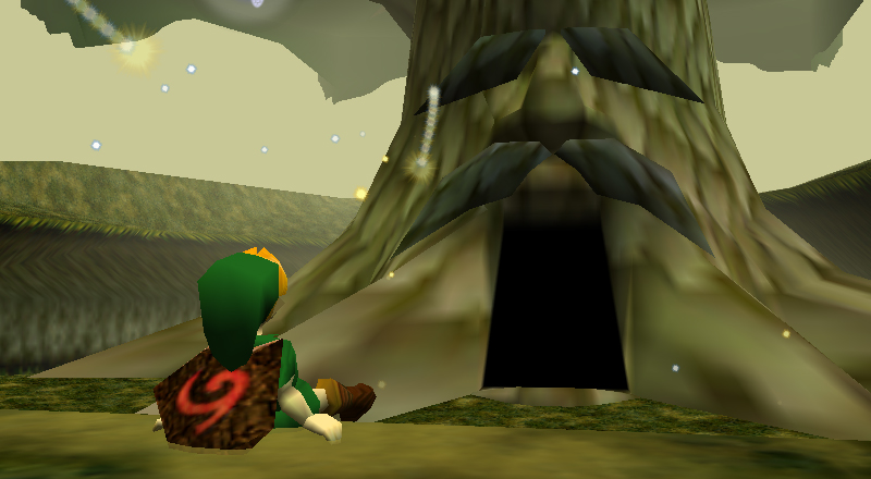 Link Meets the Deku Tree