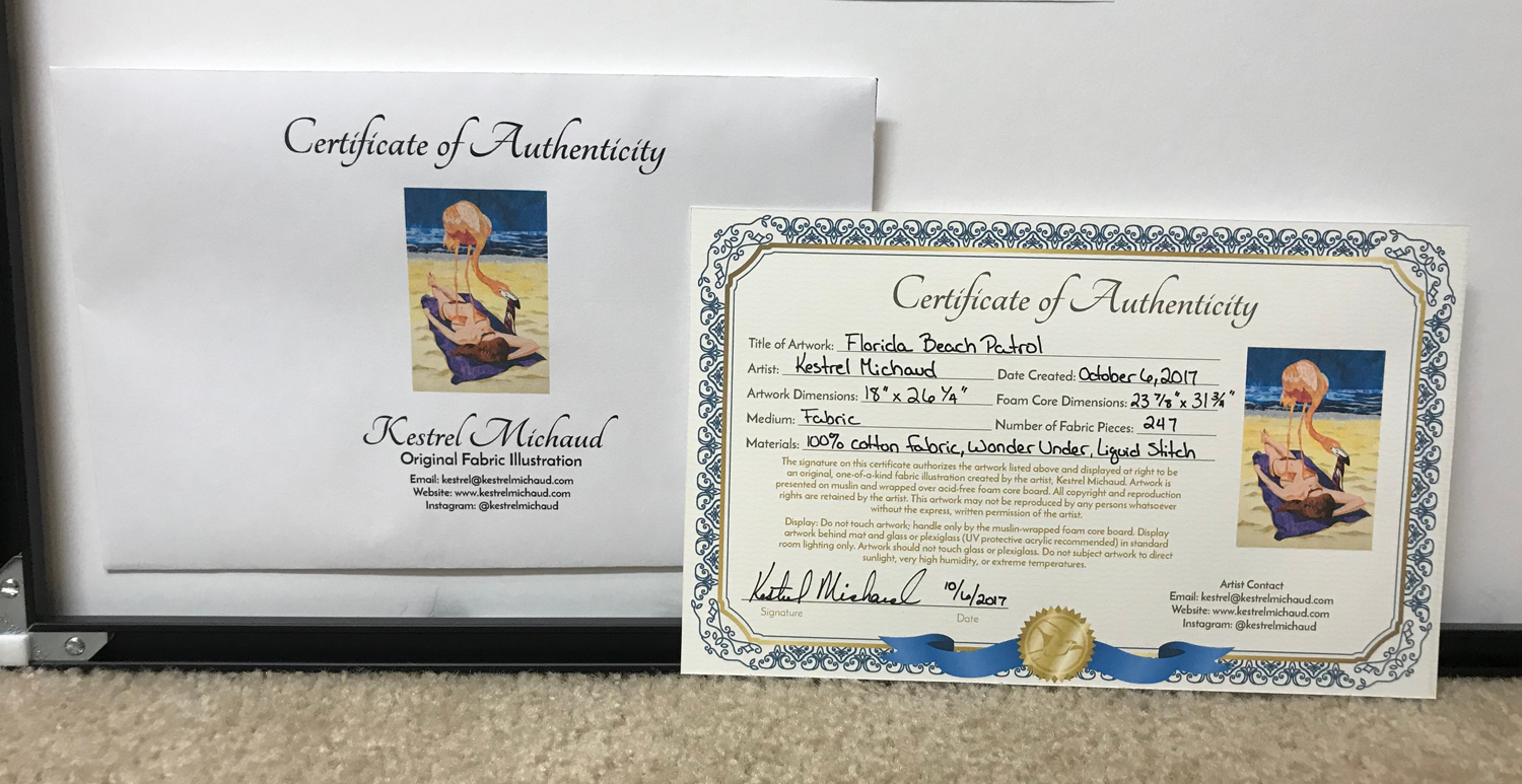 Certificates of Authenticity