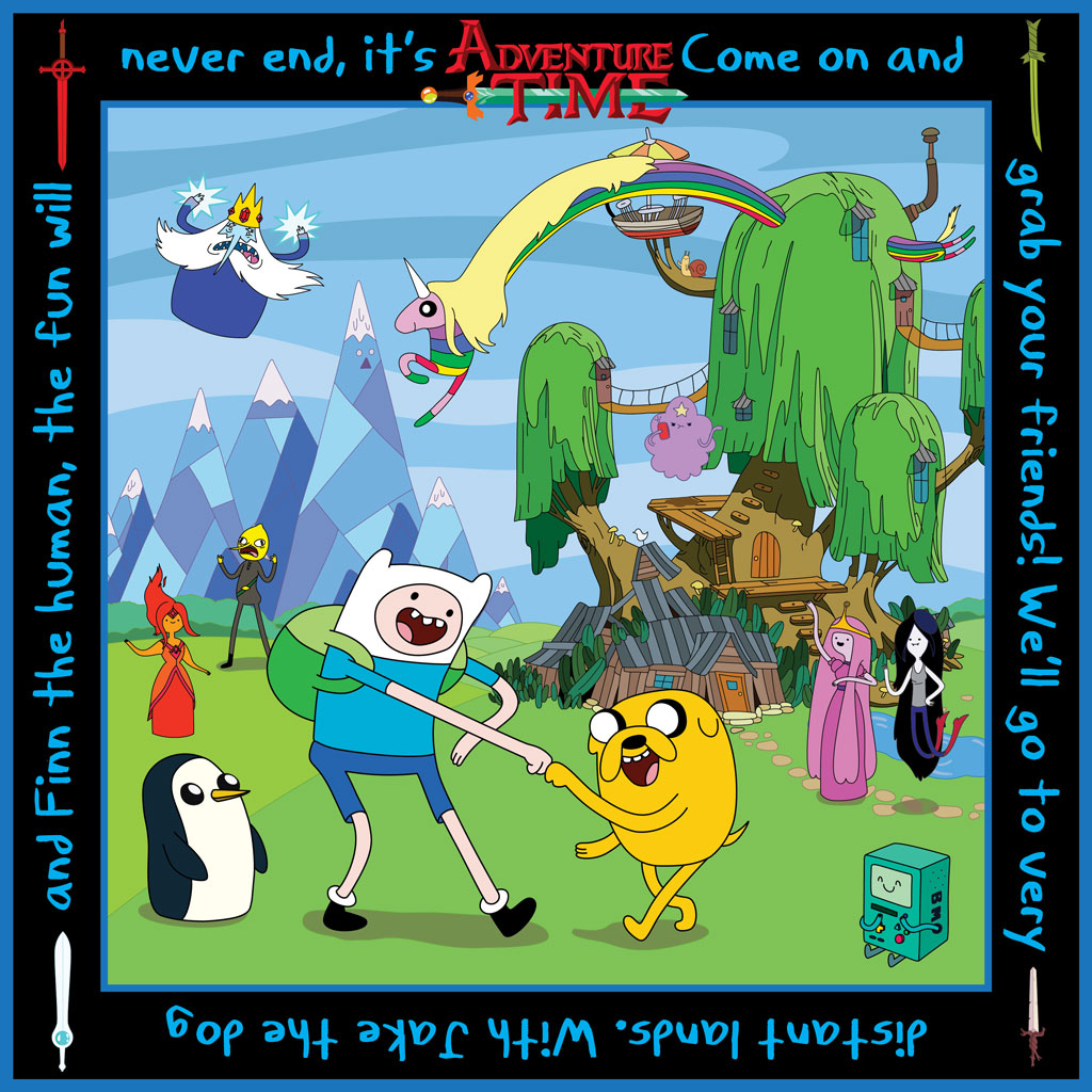 Digital template design for my new Adventure Time quilt