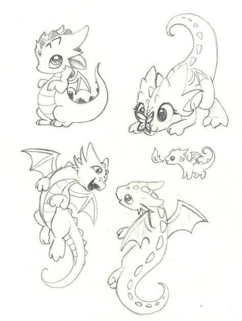 Baby Dragon Poses