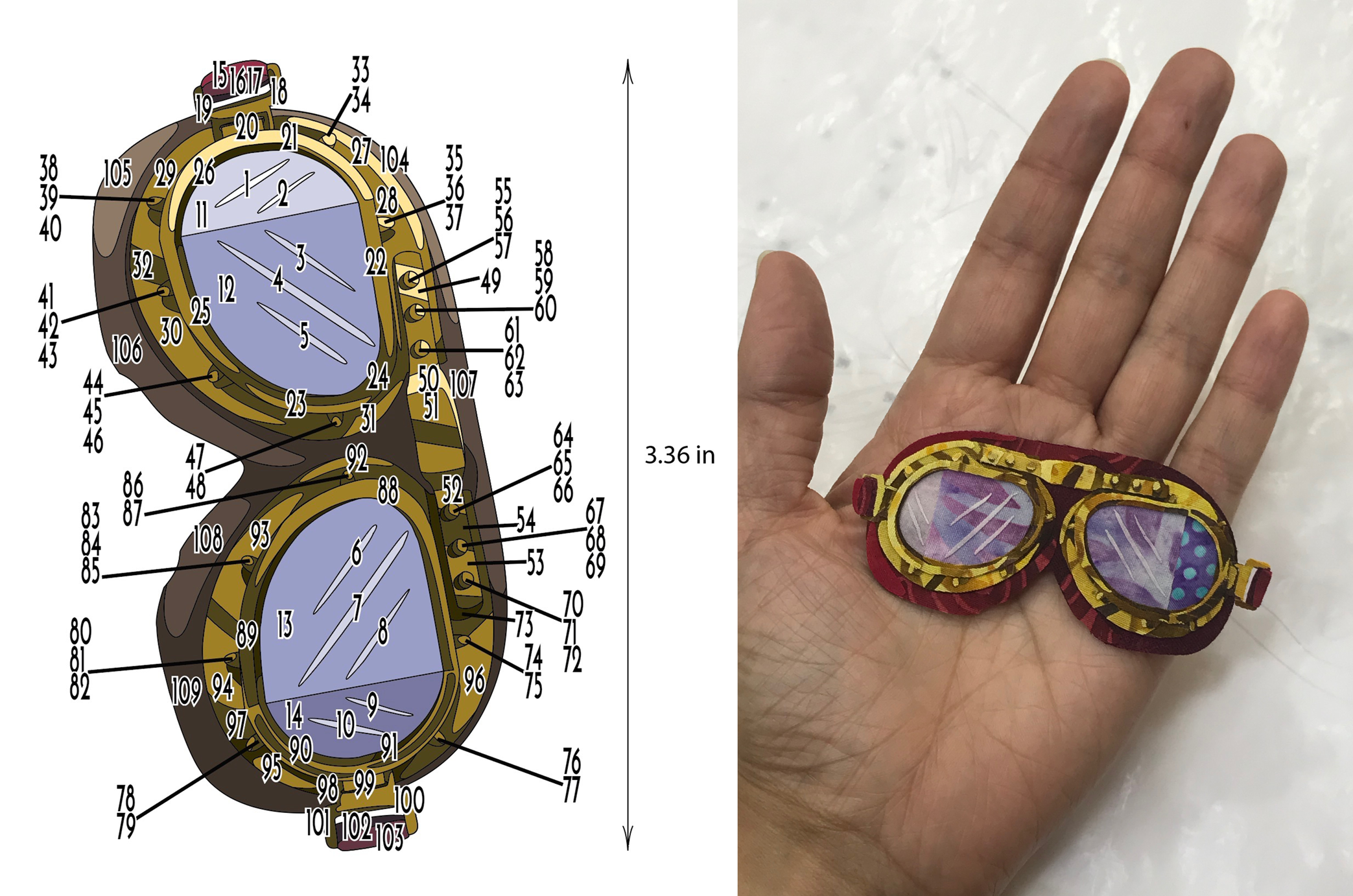 Steampunk Selfie goggles