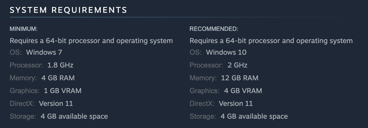 FlowScape system requirements
