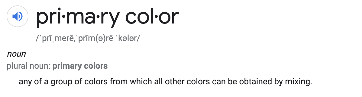 Primary Color Definition