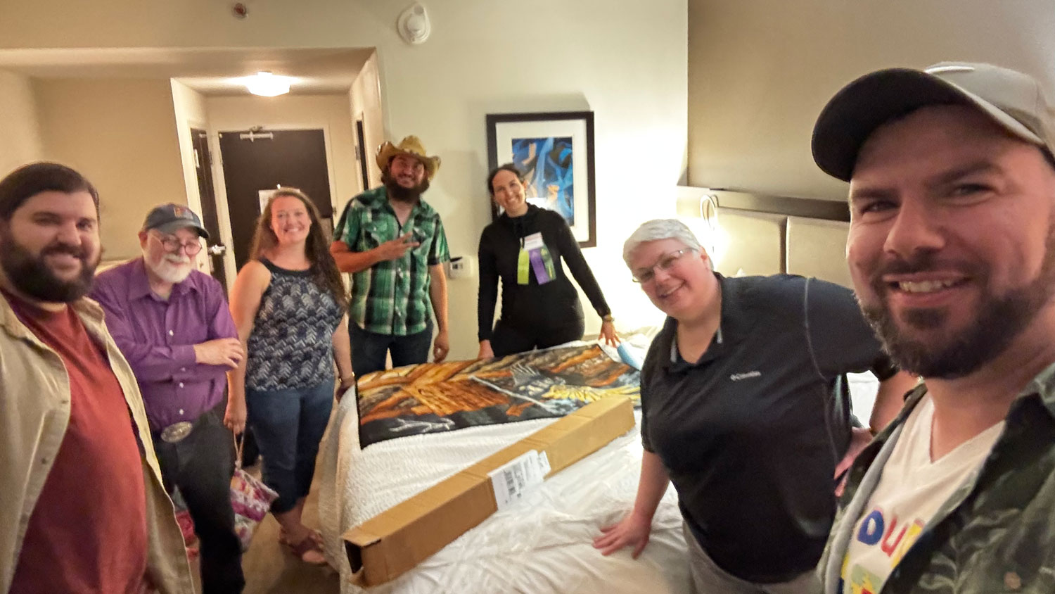 Delivering The Last Call raven quilt