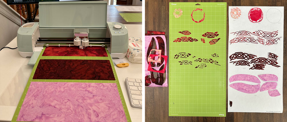 Cricut Cutting Setup and Fabric