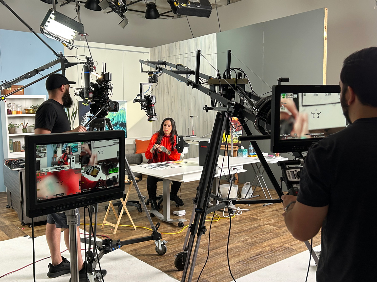 Filming into the XR glasses