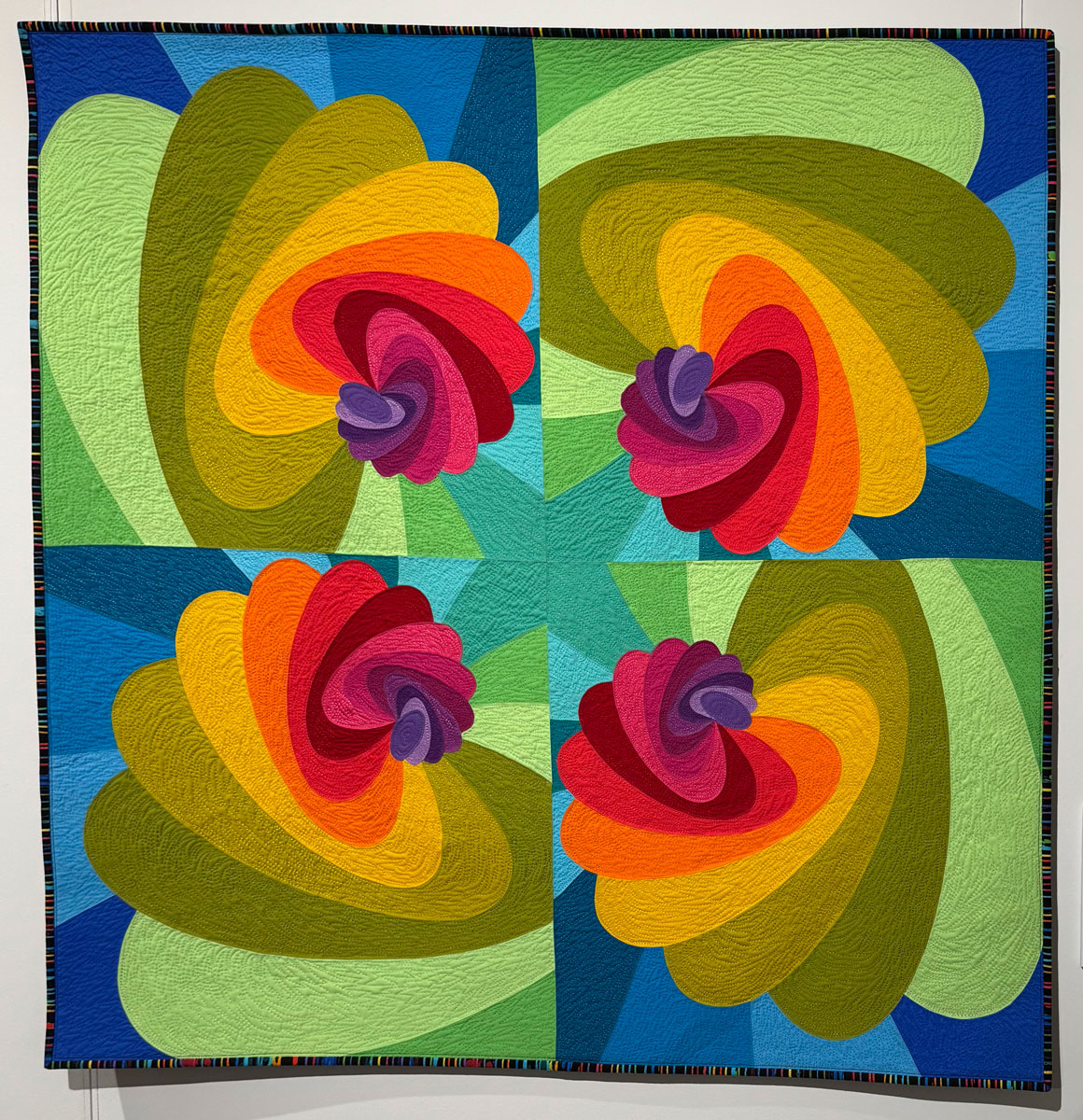 Rainbow Spiral Kaleidoscope by Cara Gulati