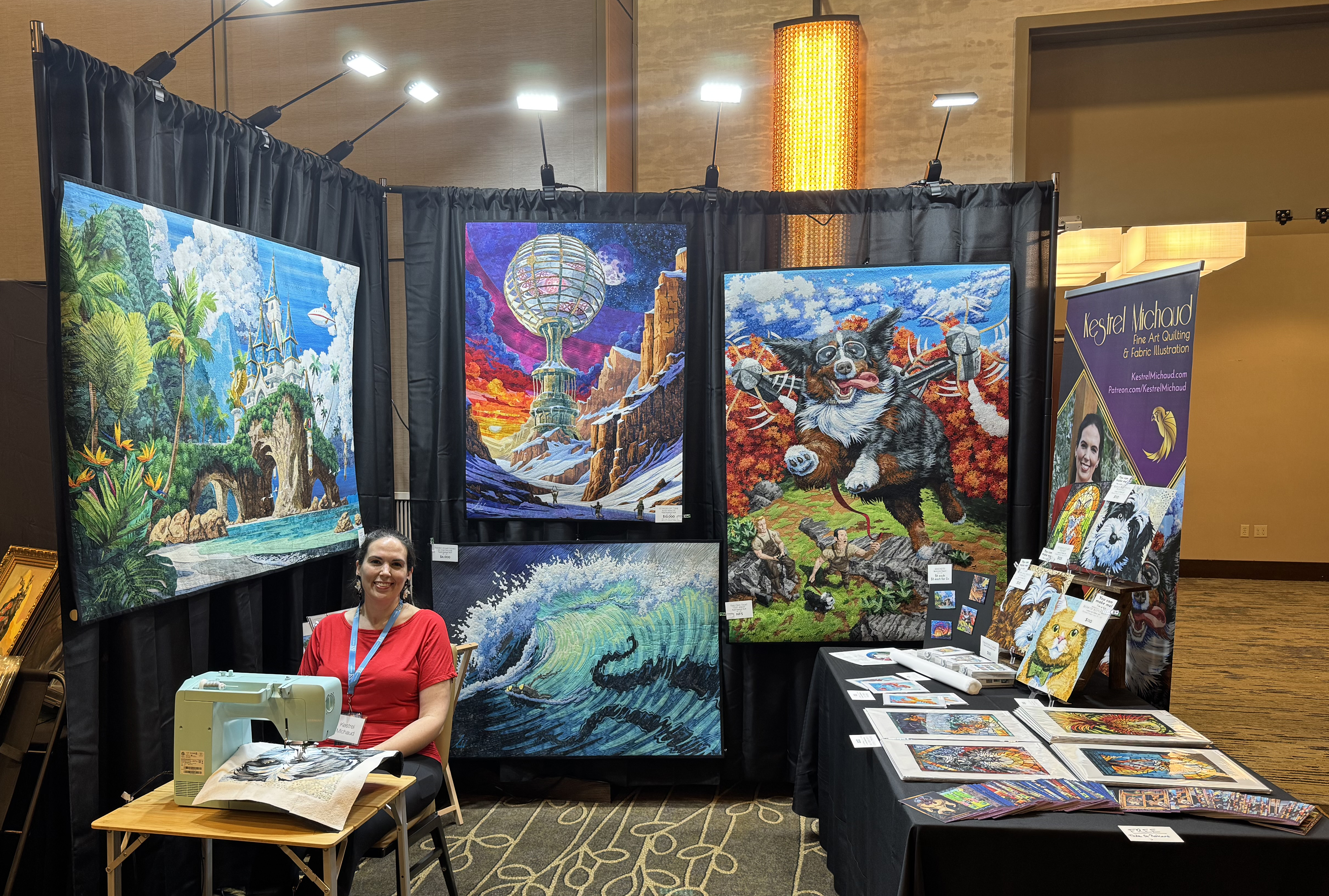 Kestrel's booth at Illuxcon 2025
