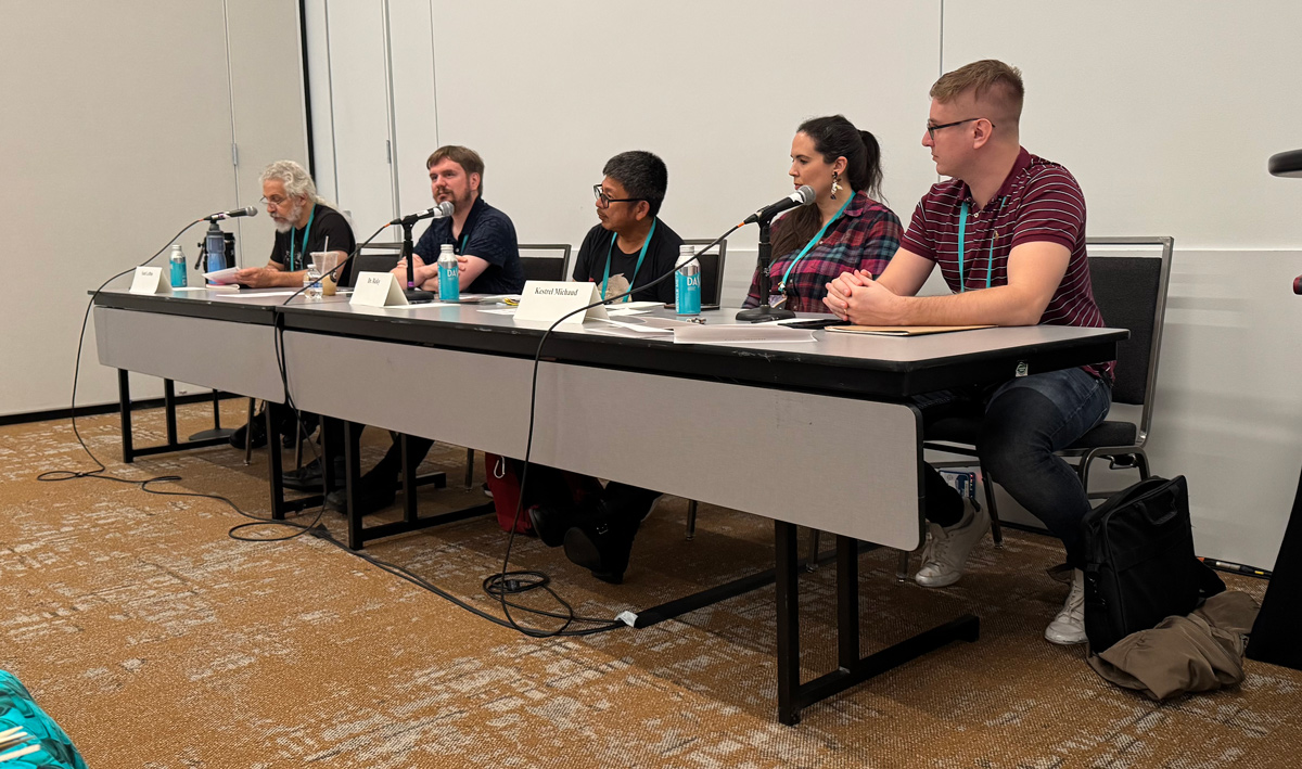 Technology and Art panelists at Worldcon